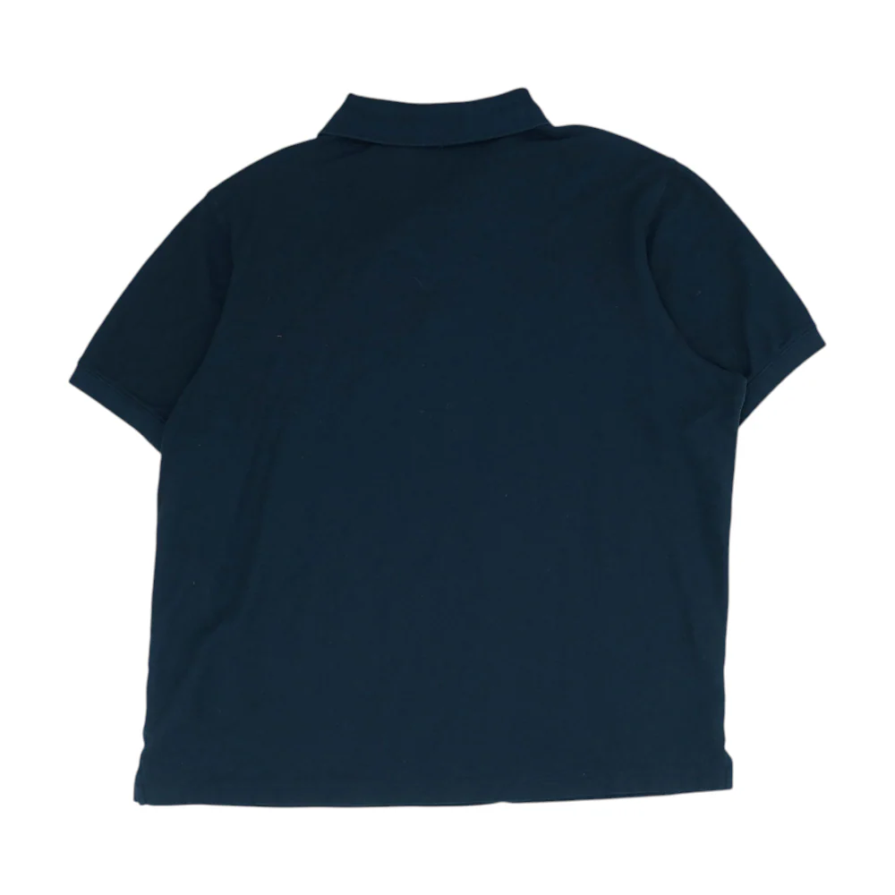 Black Solid Short Sleeve Polo - Image 2