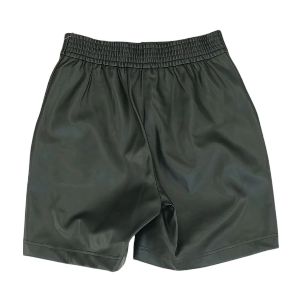Black Solid Shorts - Image 2