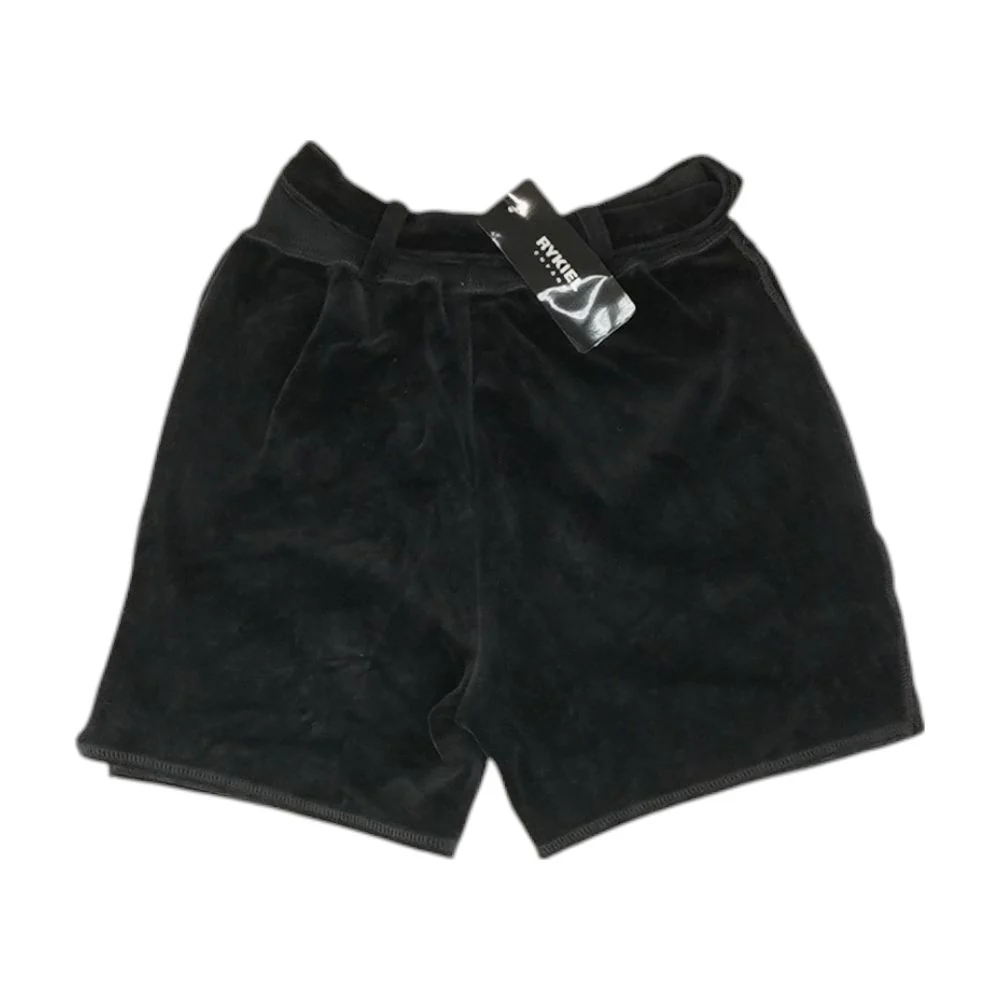 Black Solid Shorts - Image 2