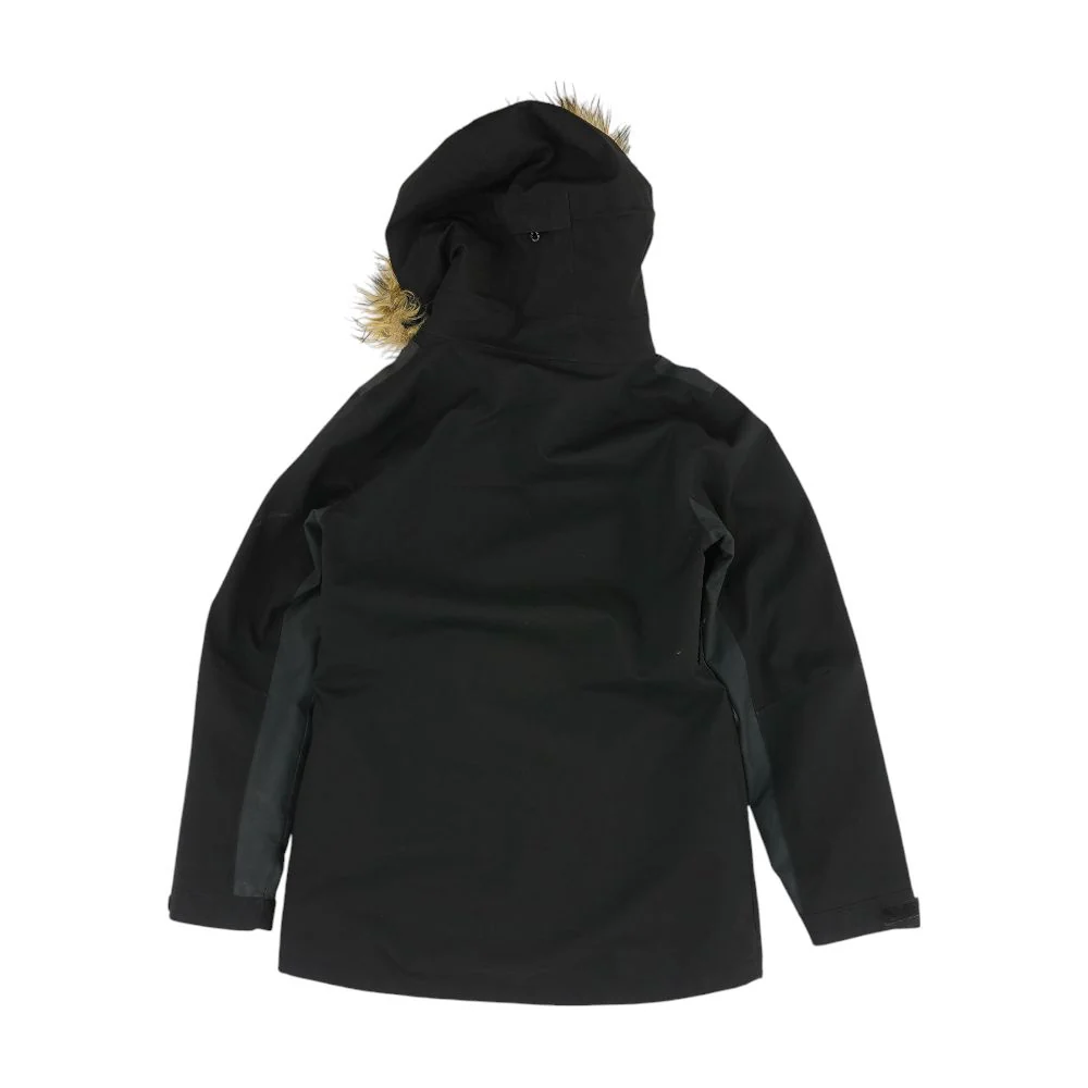 Black Solid Ski Coat - Image 2