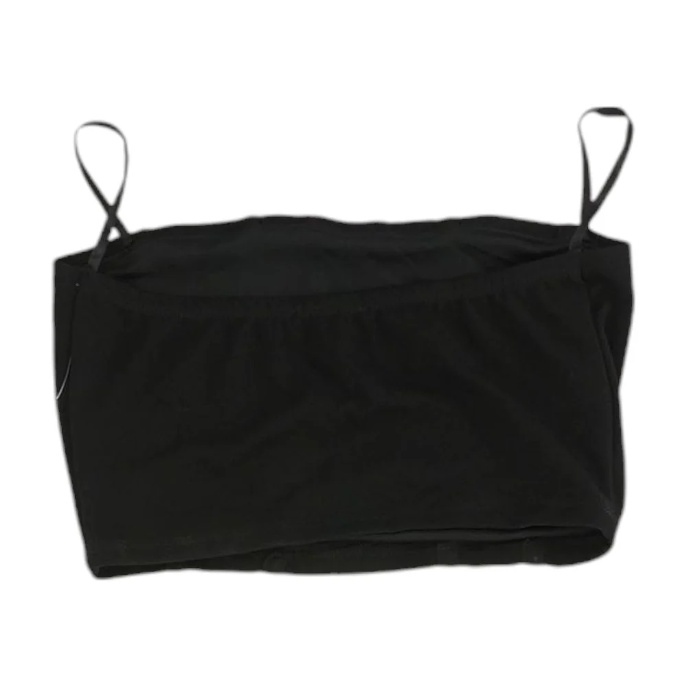 Black Solid Sleeveless Blouse - Image 2