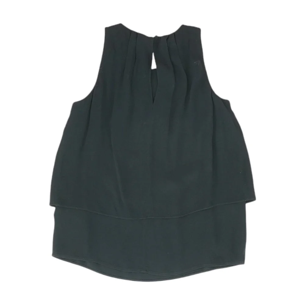 Black Solid Sleeveless Blouse - Image 2