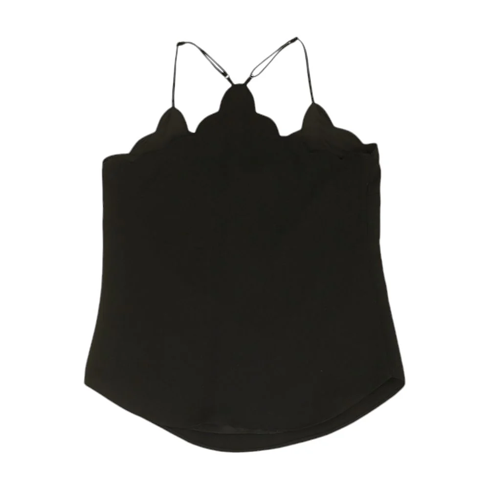 Black Solid Sleeveless Blouse - Image 2