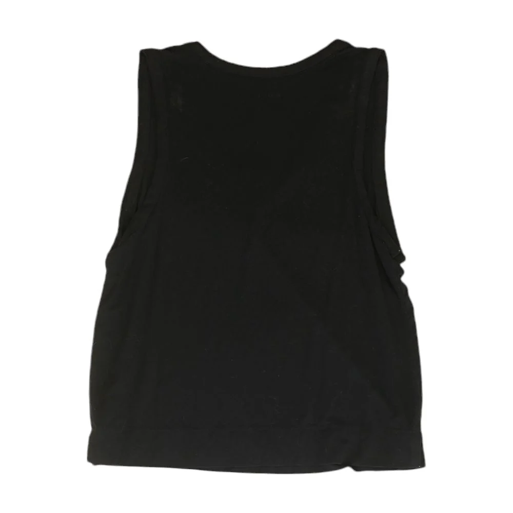 Black Solid Sleeveless Blouse - Image 2