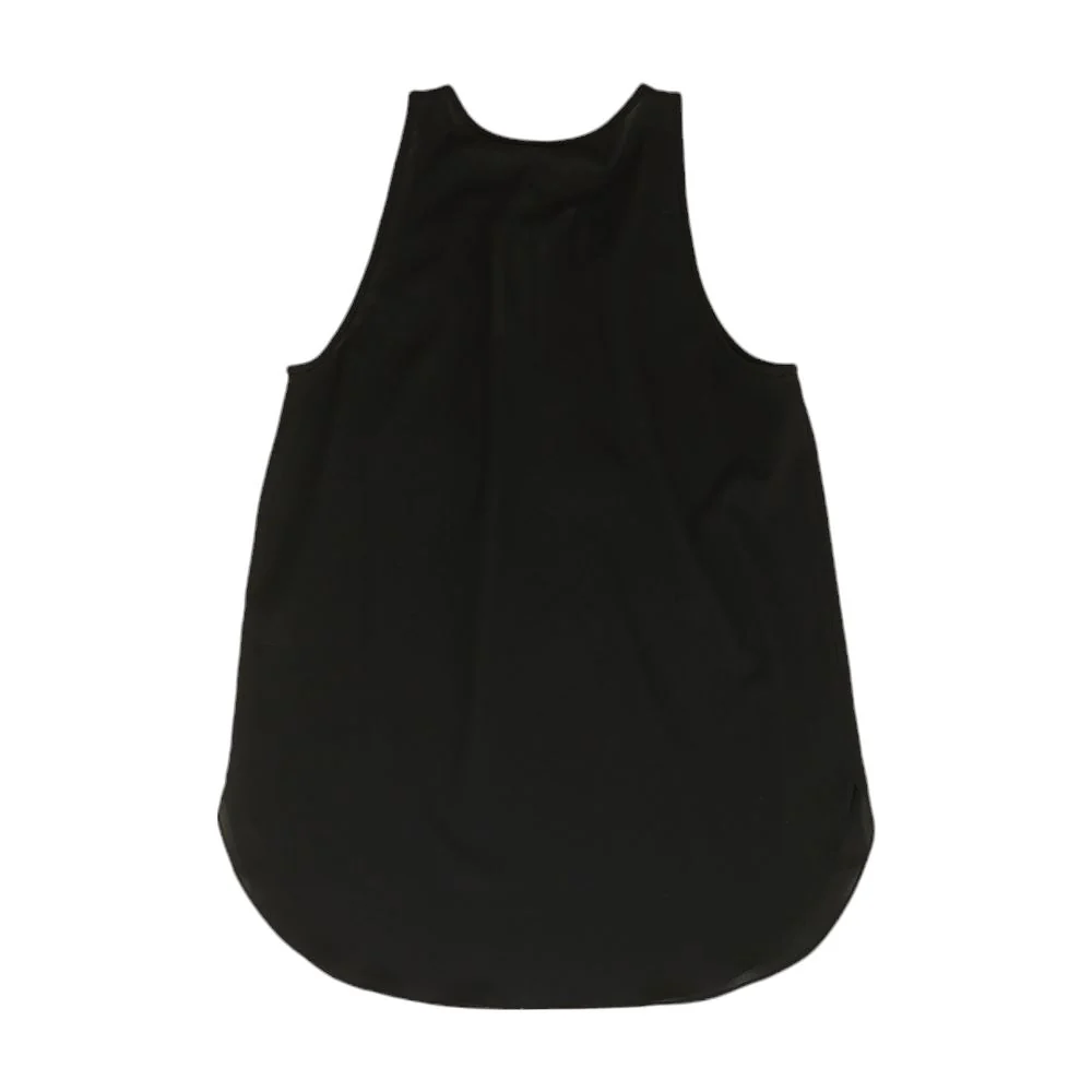 Black Solid Sleeveless Blouse - Image 2