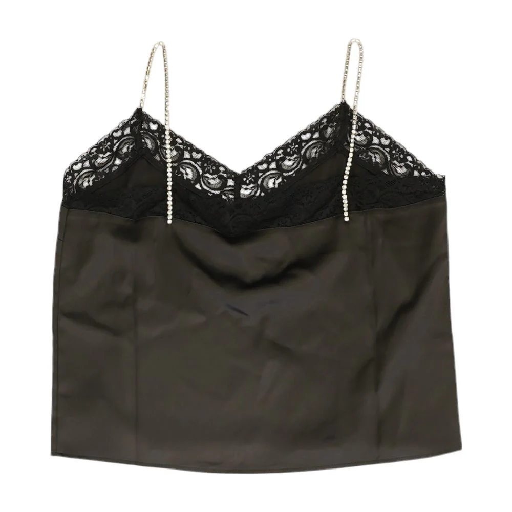 Black Solid Sleeveless Blouse - Image 2