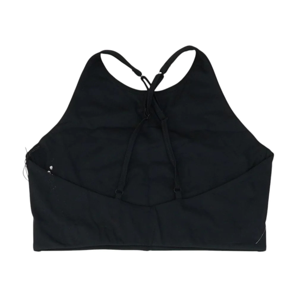 Black Solid Sports Bra - Image 2