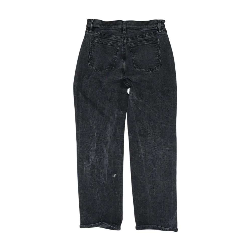 Black Solid Straight Leg Jeans - Image 2