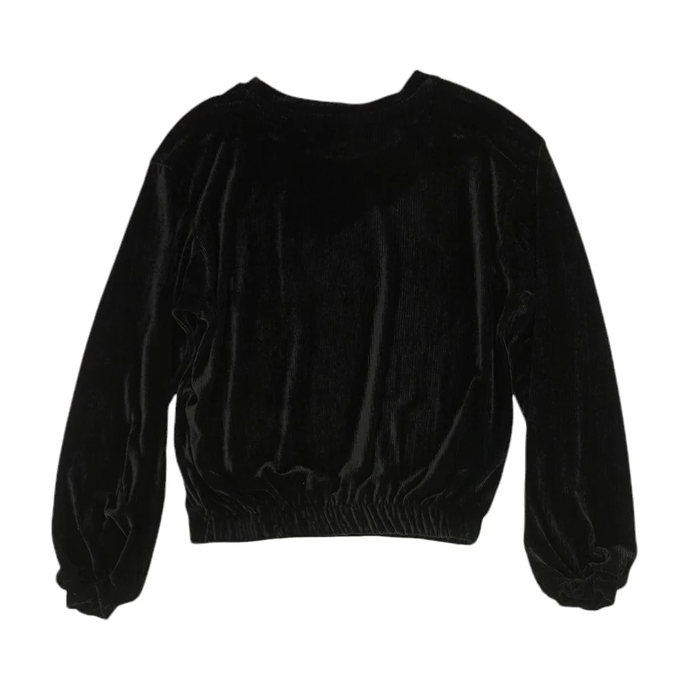 Black Solid Sweater - Image 2