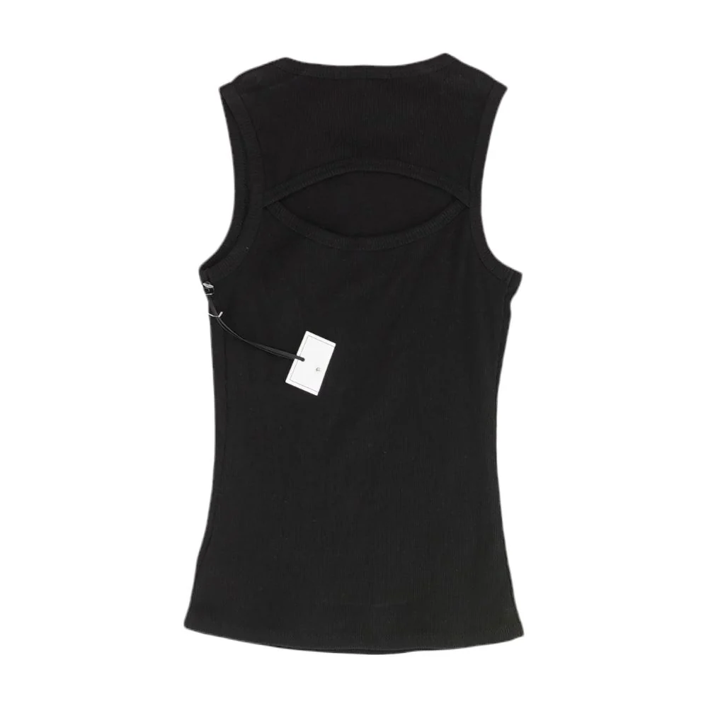 Black Solid Tank - Image 2