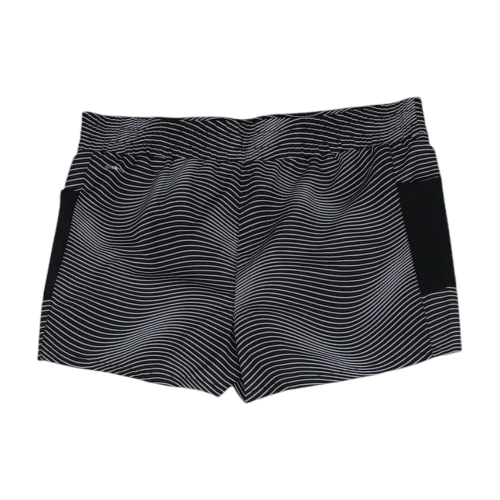 Black Striped Active Shorts - Image 2
