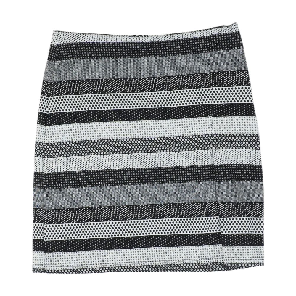 Black Striped Mini Skirt