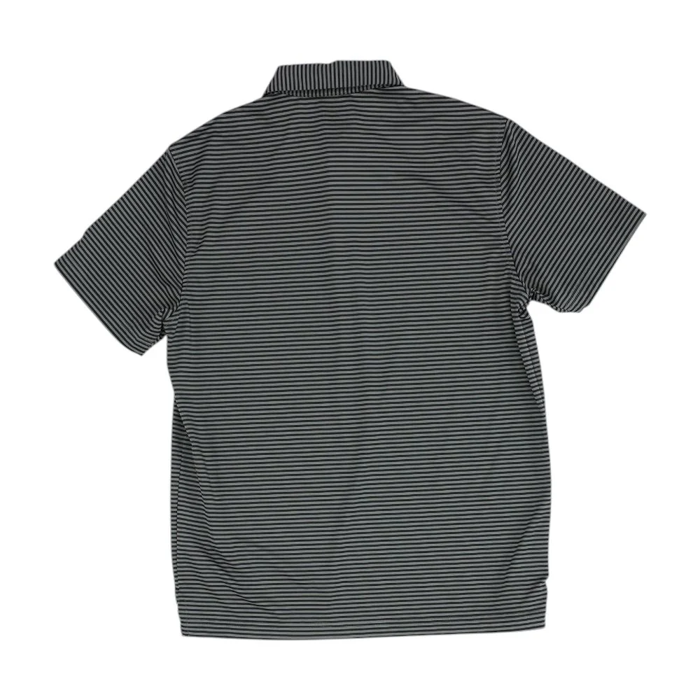 Black Striped Short Sleeve Polo - Image 2