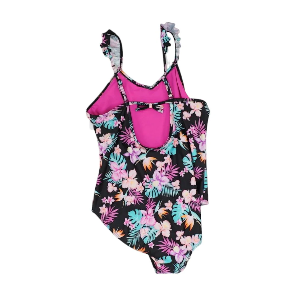 Black Tropical One-Piece - Image 2