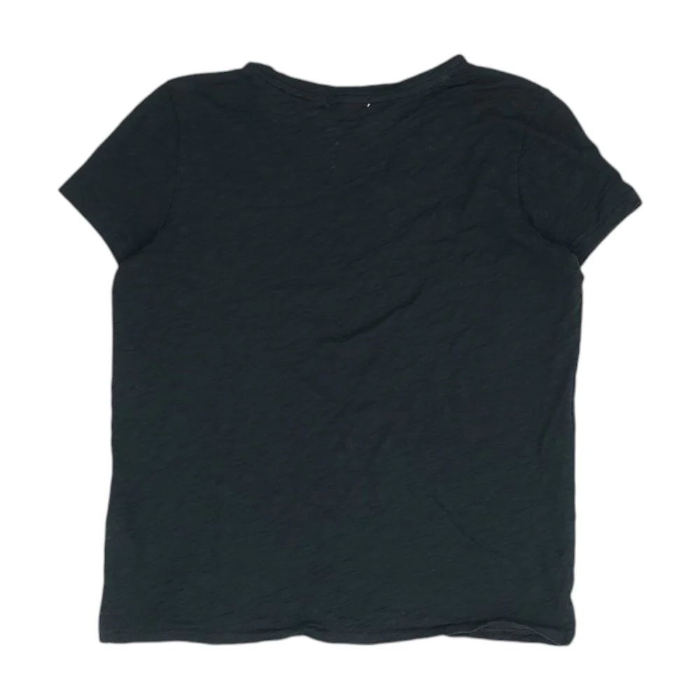 Black V Neck T-Shirt - Image 2