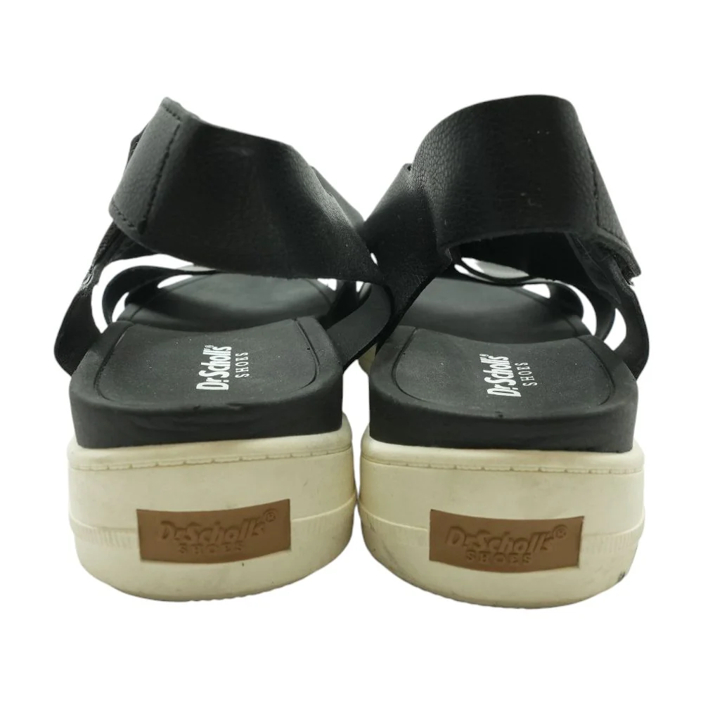 Black Wedged Sandals - Image 2