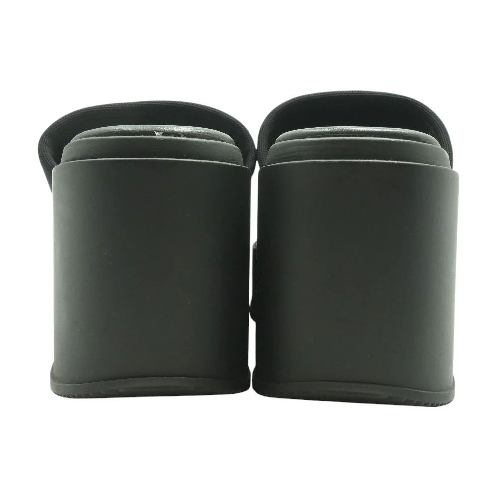 Black Wedged Sandals - Image 2