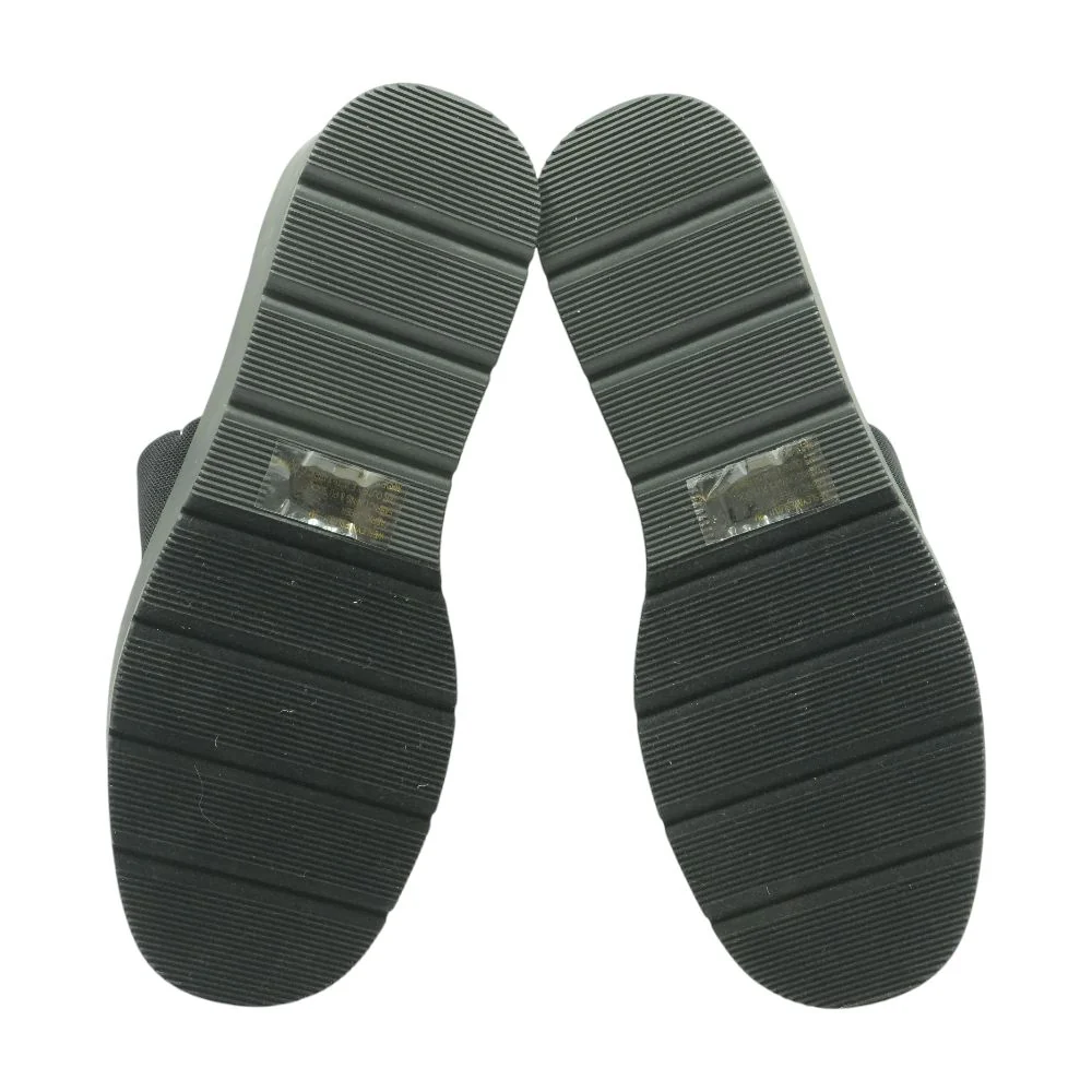 Black Wedged Sandals - Image 3