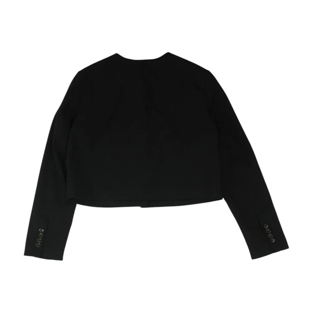 Black Solid Blazer - Image 2