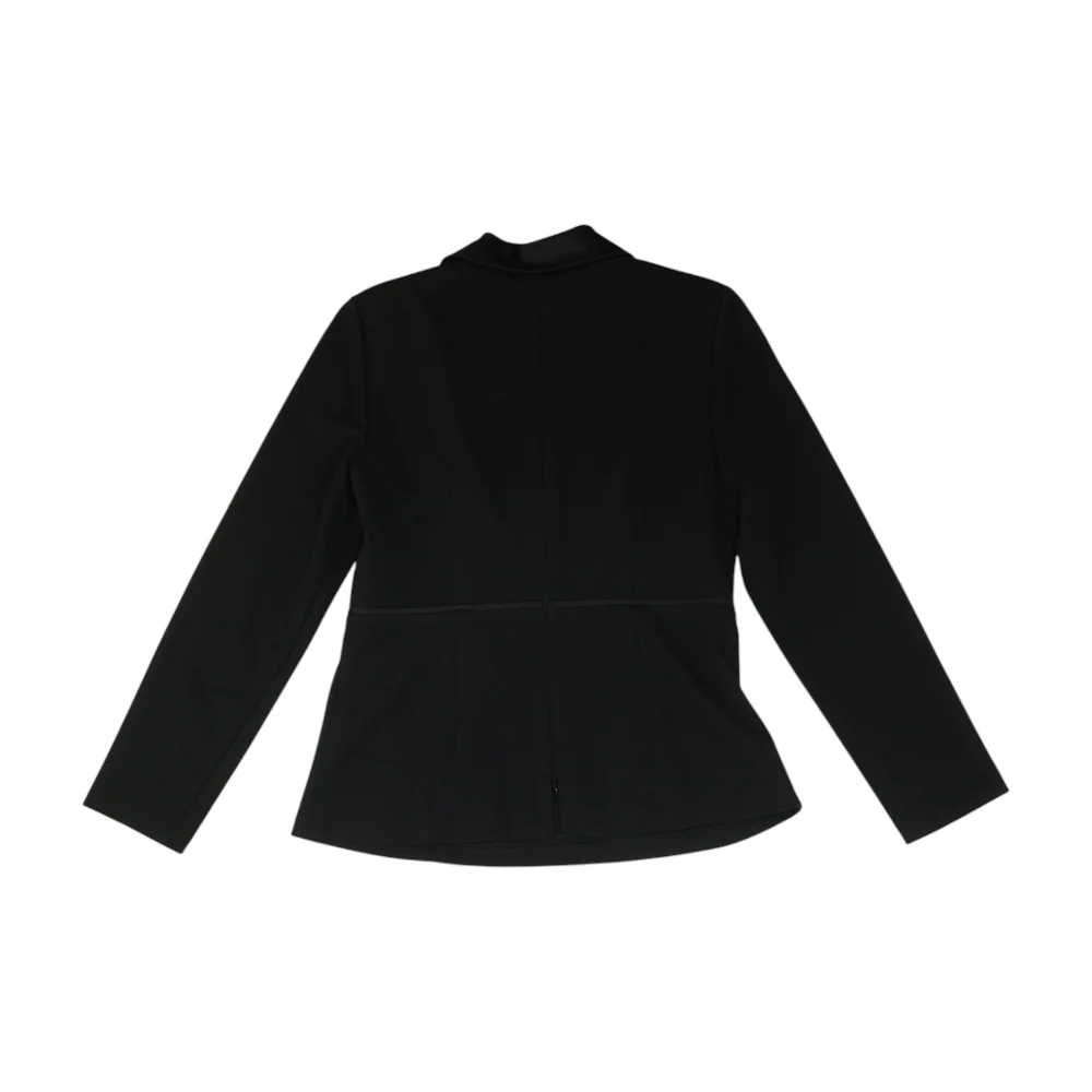 Black Solid Blazer - Image 2
