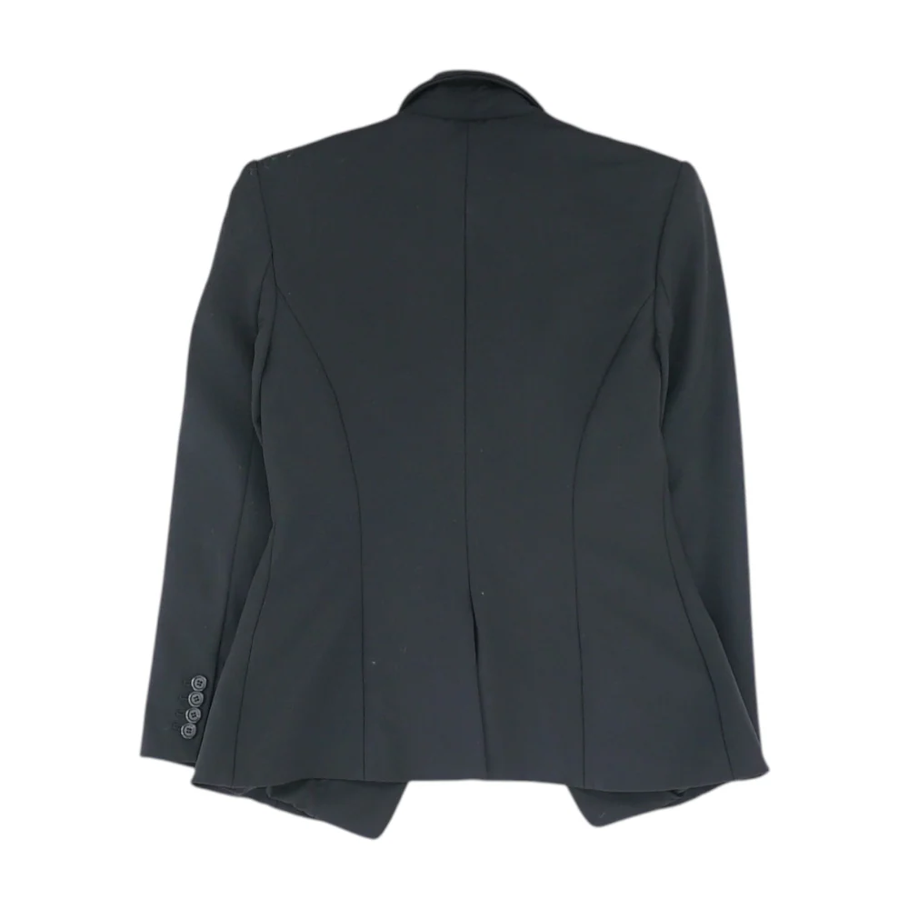 Black Solid Blazer - Image 2
