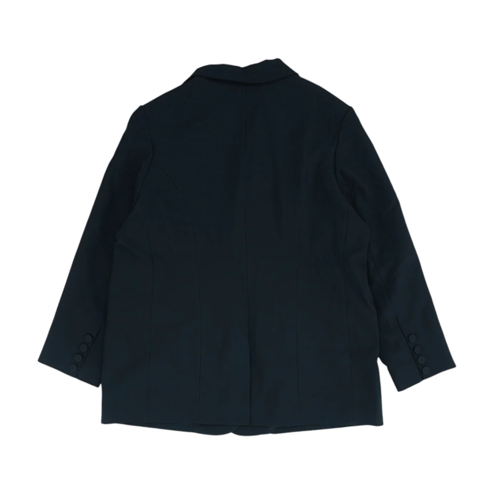 Black Solid Blazer - Image 2