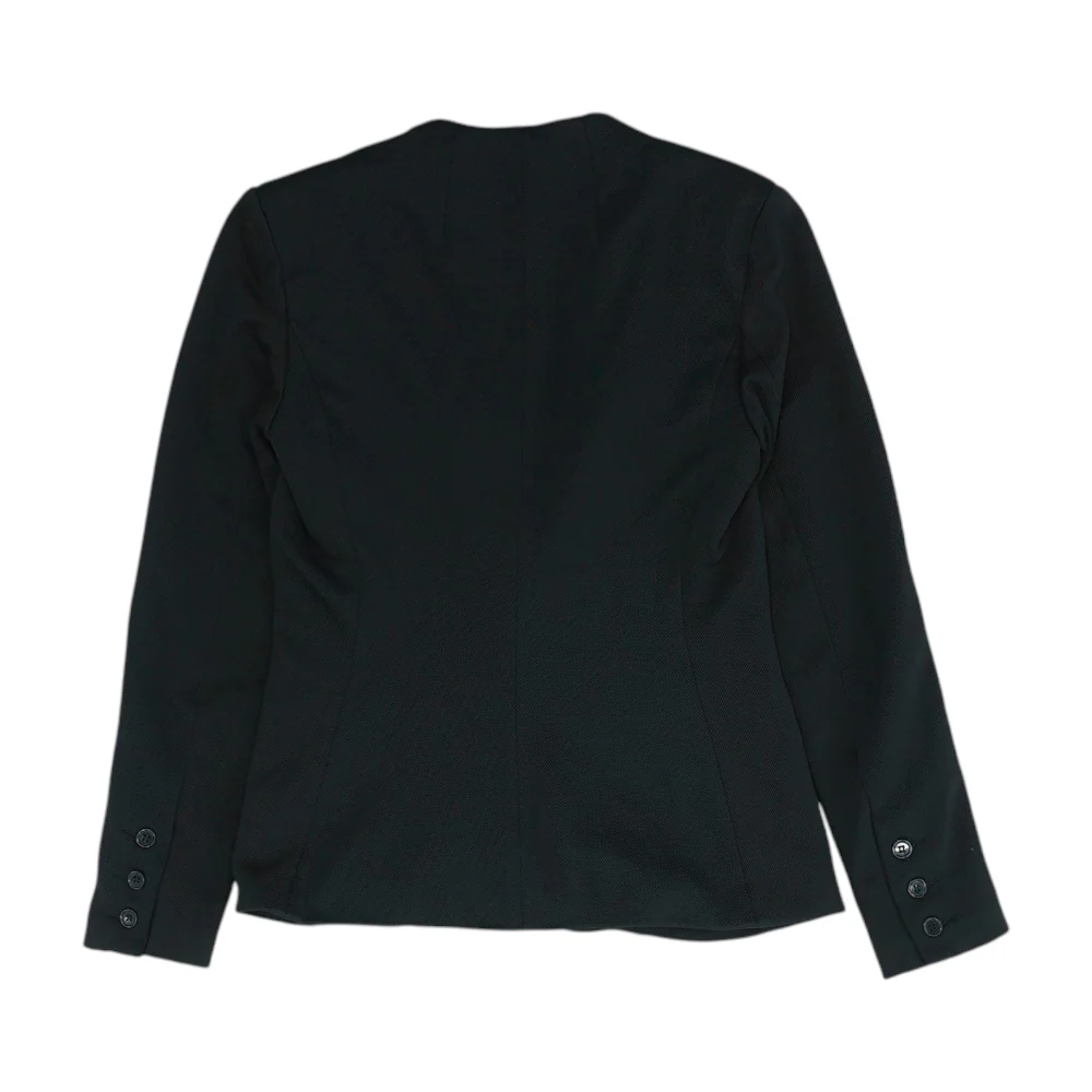 Black Solid Blazer - Image 2