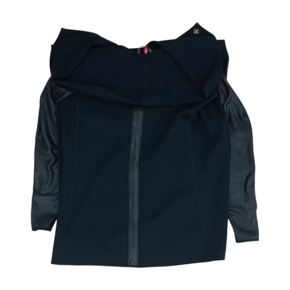Black Solid Blazer - Image 2