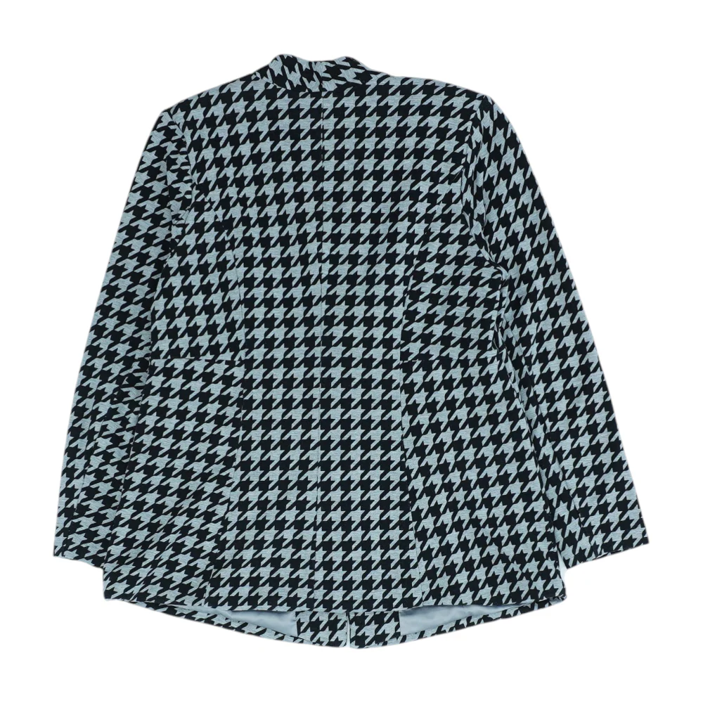 Black Plus Houndstooth Blazer - Image 2