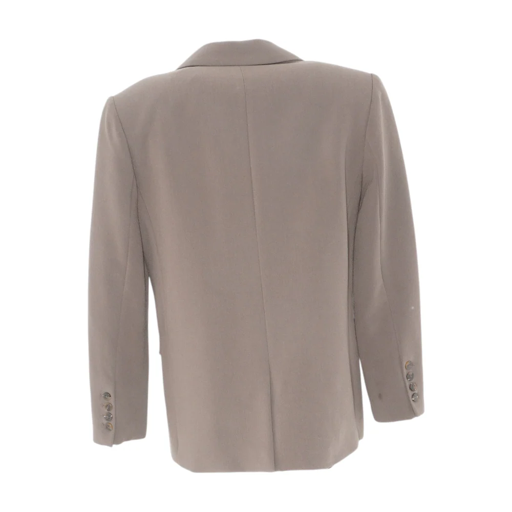 Brown Solid Blazer - Image 2