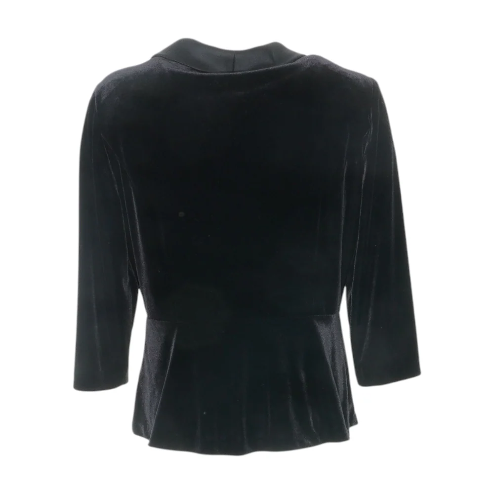 Black Solid Blazer - Image 2