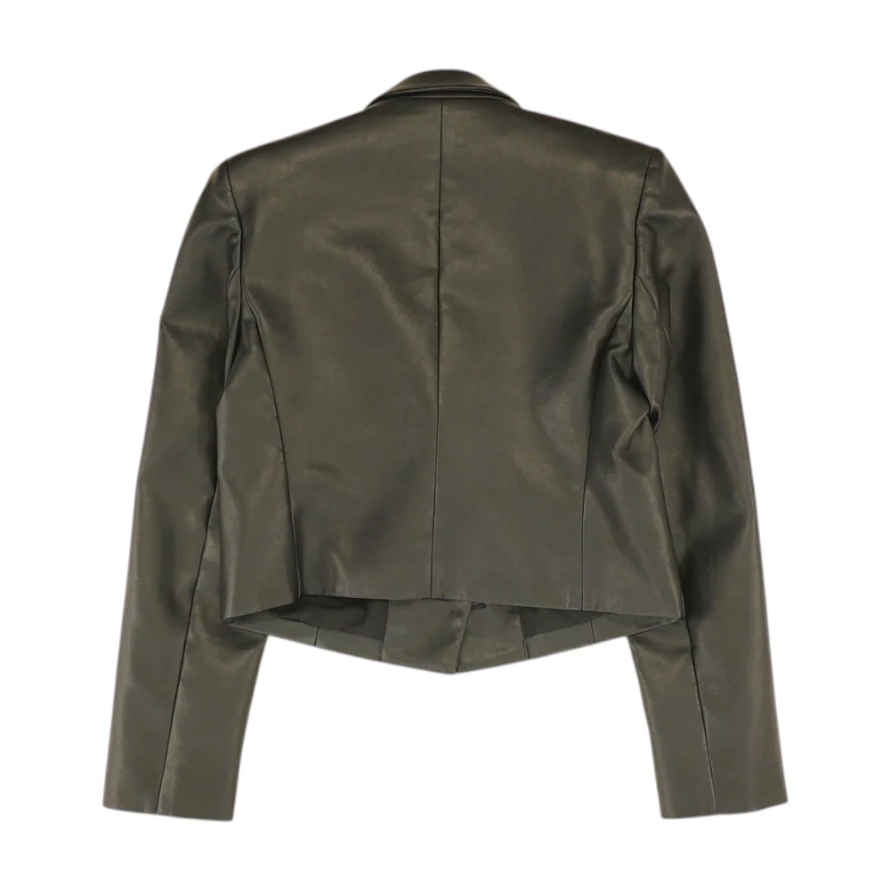 Black Solid Blazer - Image 2