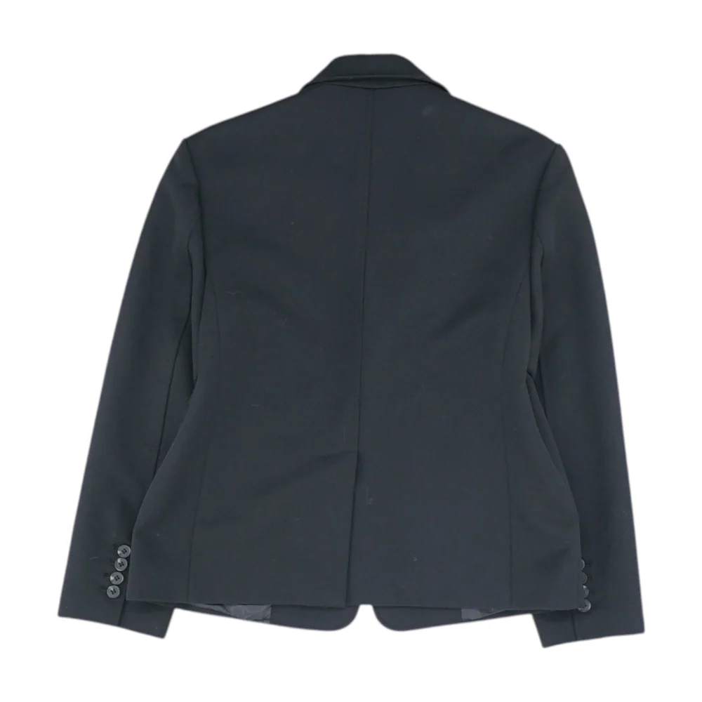 Black Solid Blazer - Image 2