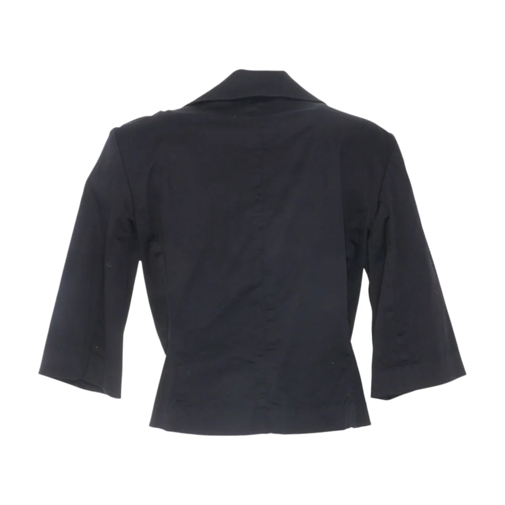 Black Solid Blazer - Image 2