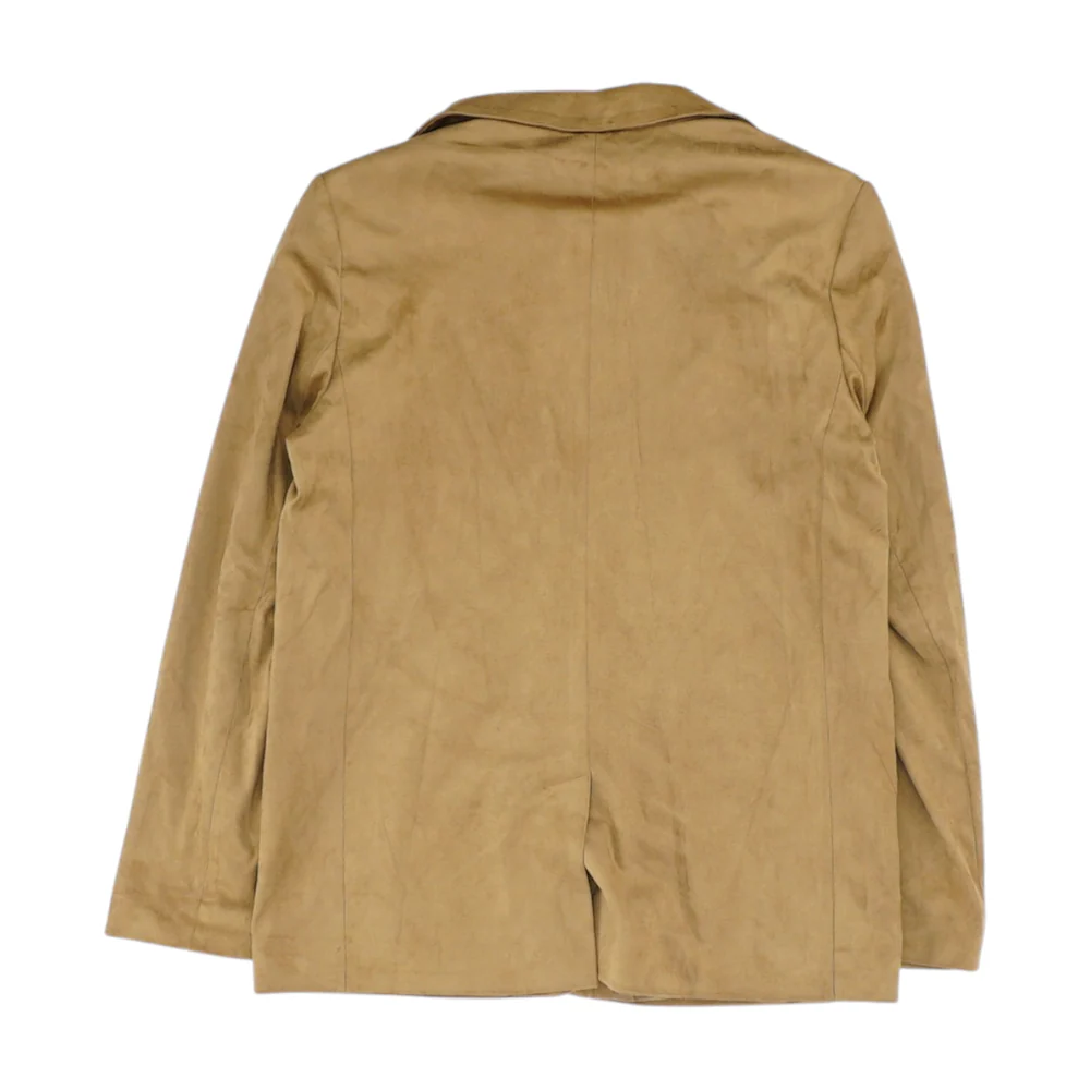 Brown Solid Blazer - Image 2