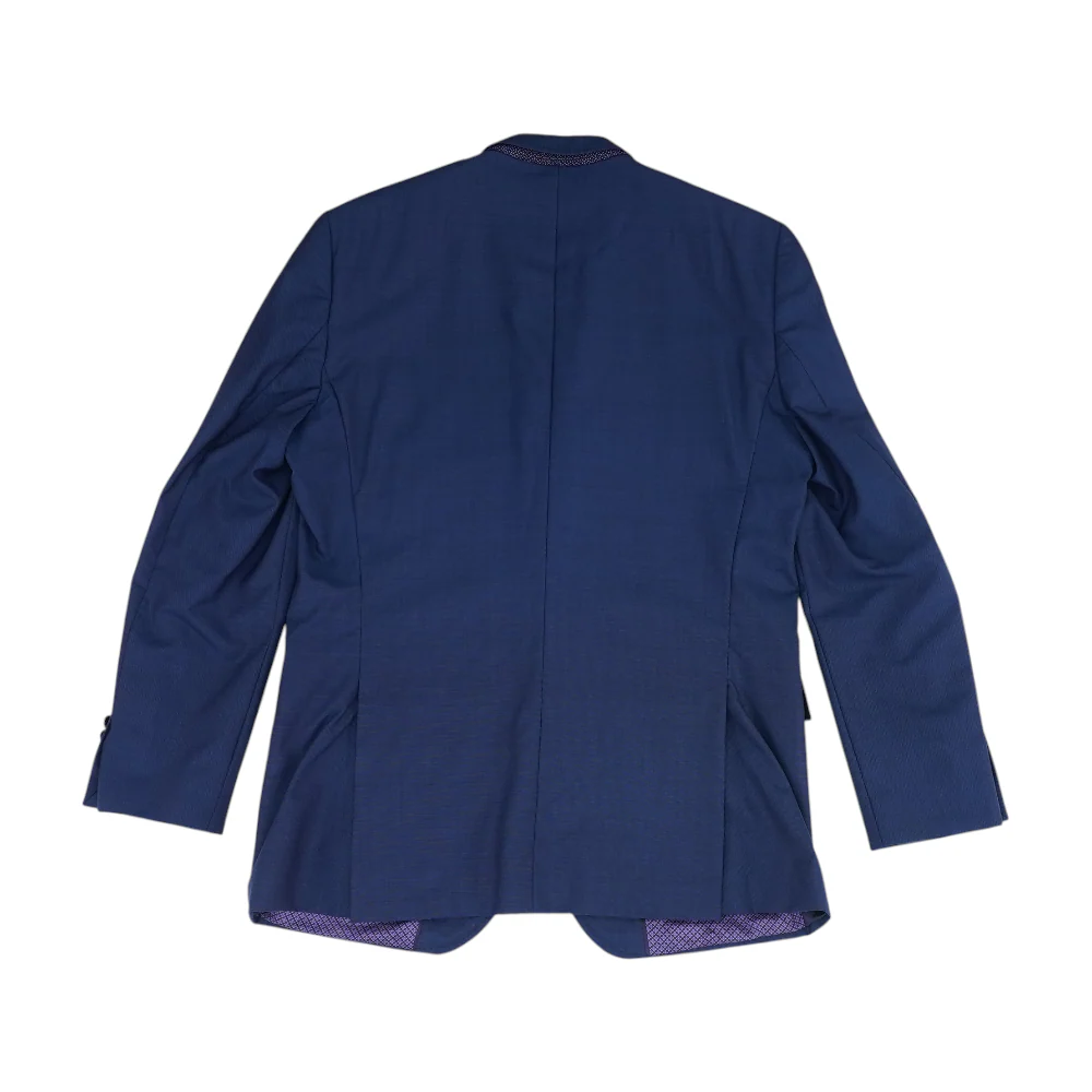 Navy Long Solid Blazer - Image 2