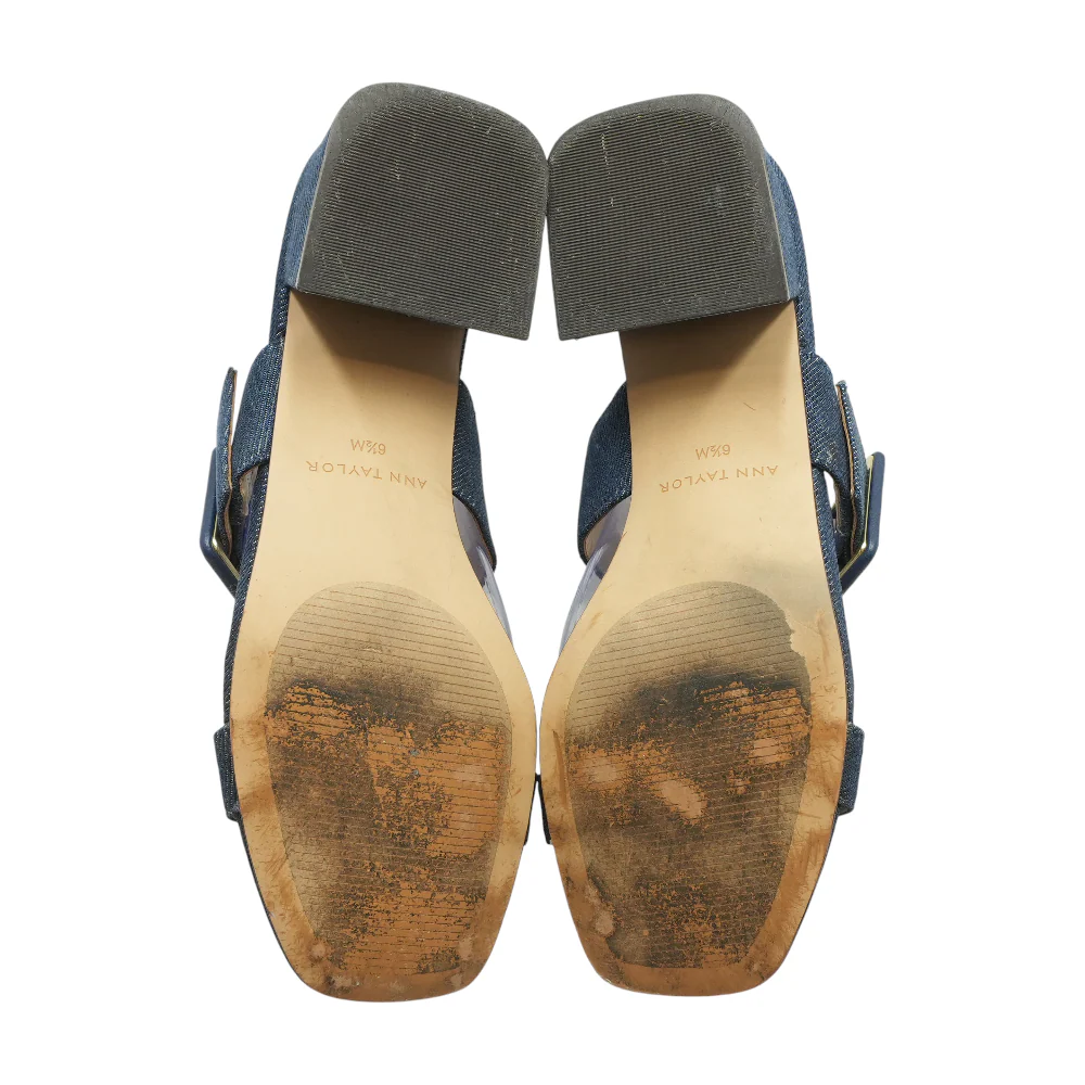Navy Block Heels - Image 3