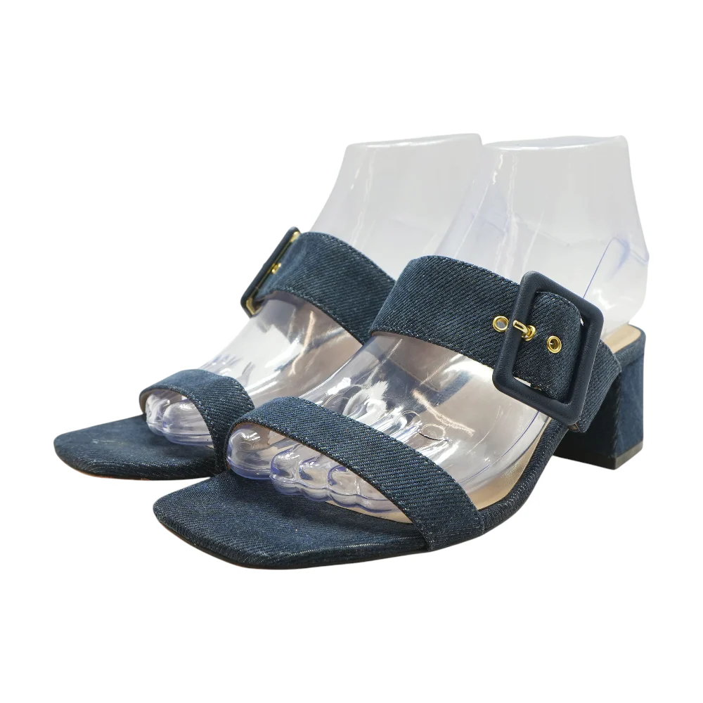 Navy Block Heels - Image 4