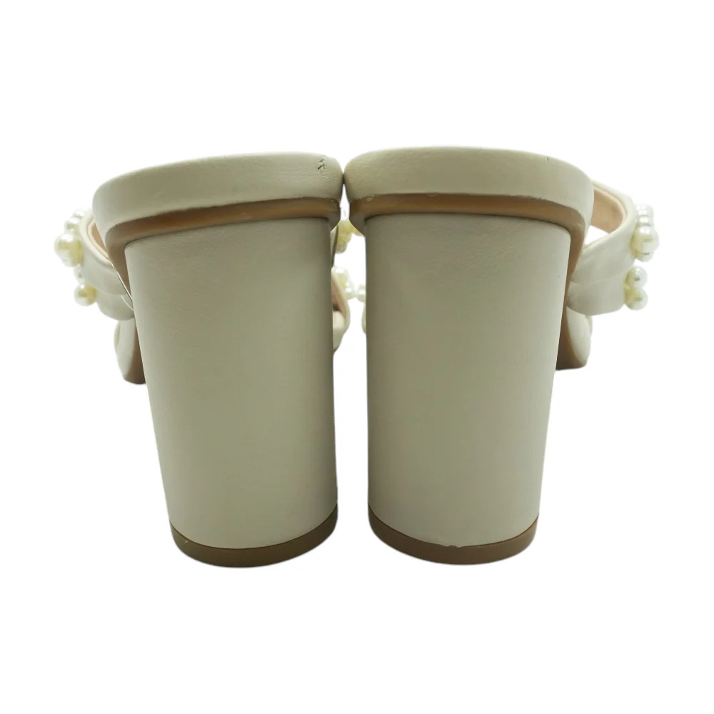 Beige Block Heels - Image 2