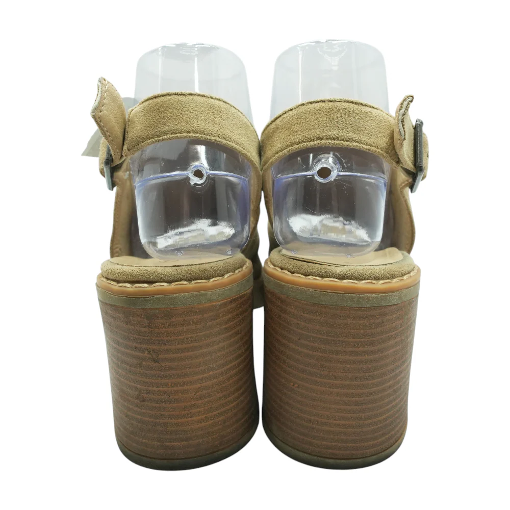 Beige Block Heels - Image 2