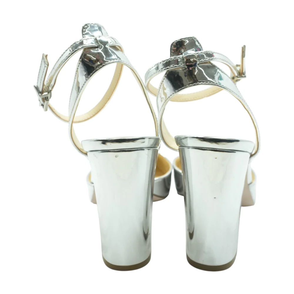 Silver Block Heels - Image 2
