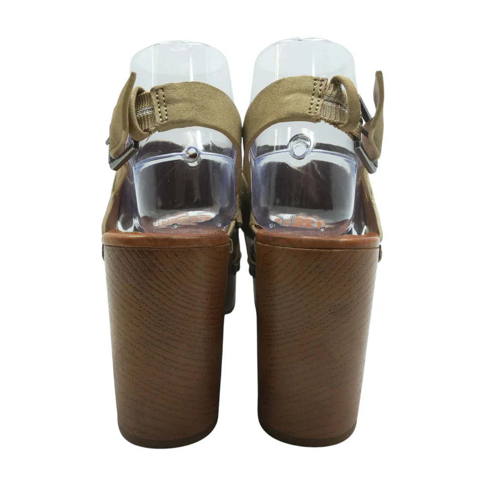 Brown Block Heels - Image 2