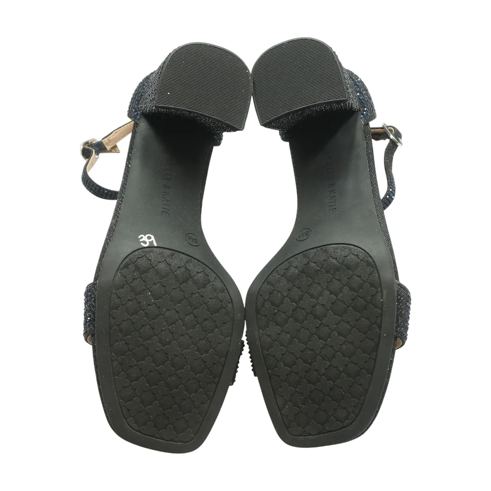 Navy Block Heels - Image 3