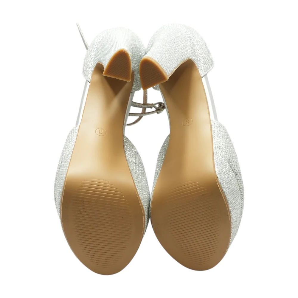 Silver Block Heels - Image 3