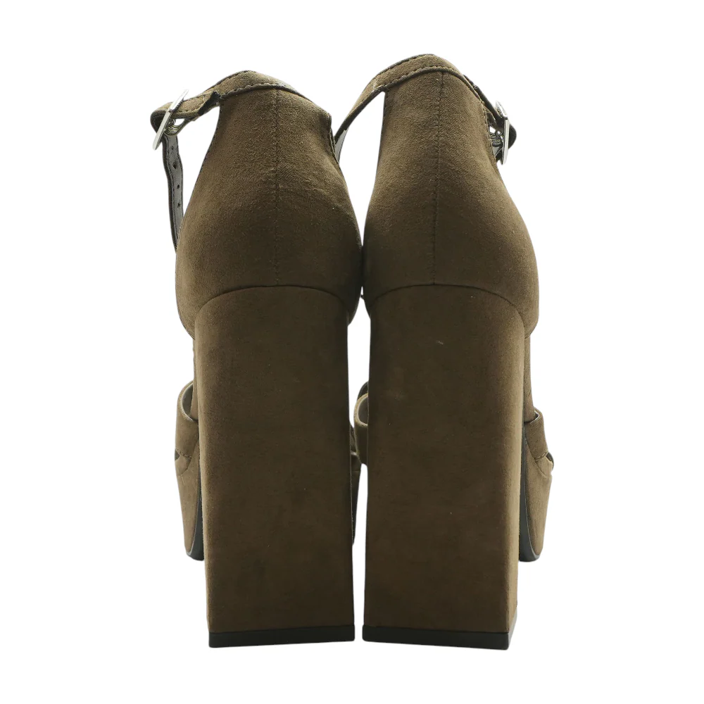 Brown Block Heels - Image 2