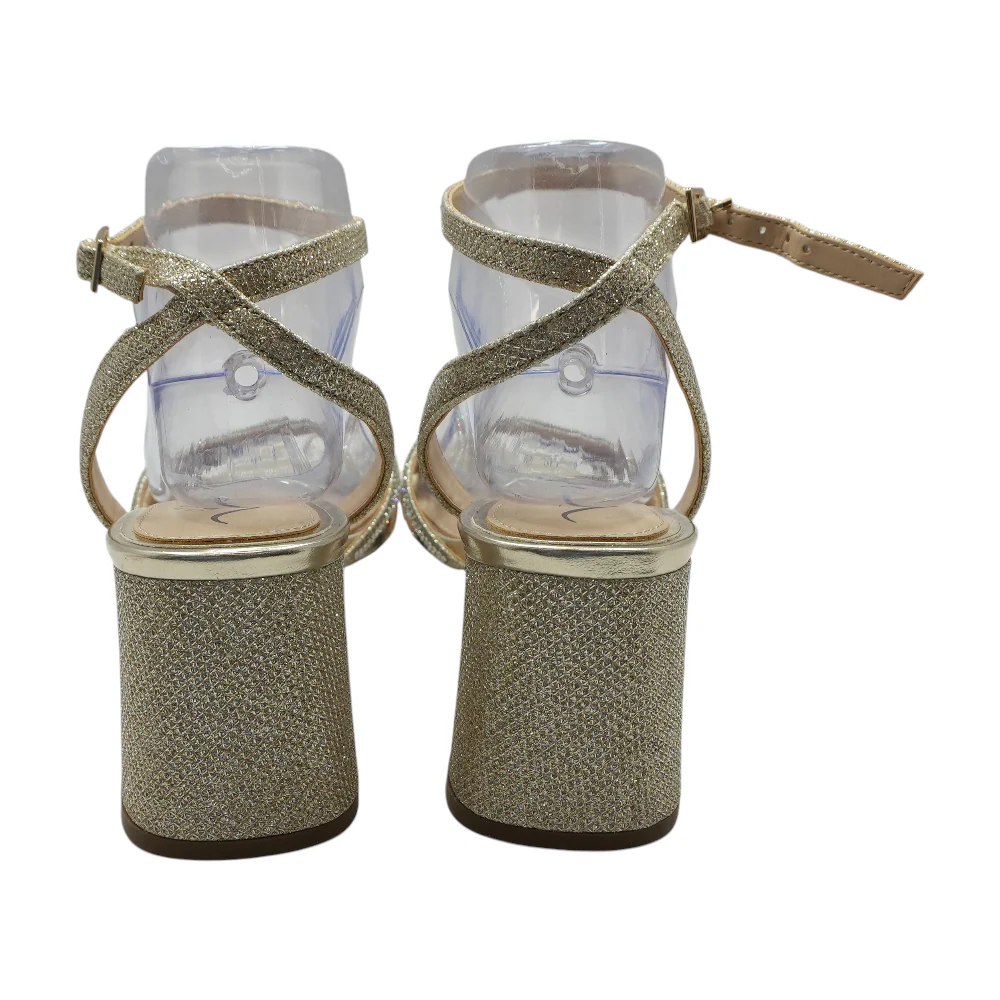 Gold Block Heels - Image 2