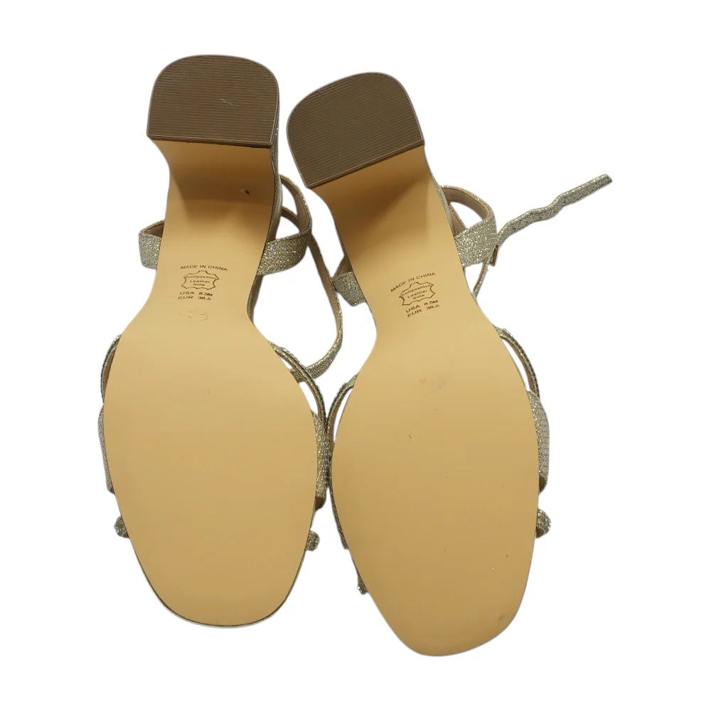 Gold Block Heels - Image 3