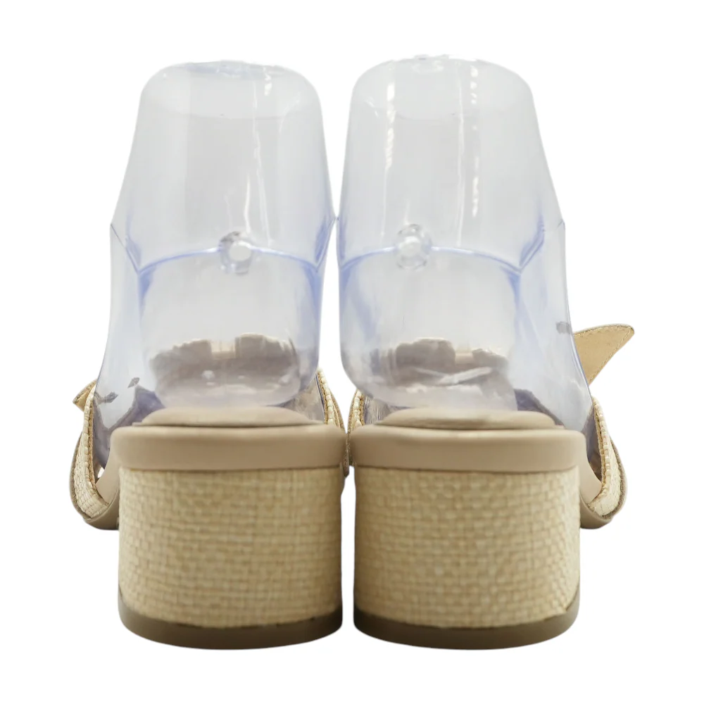 Beige Block Heels - Image 2