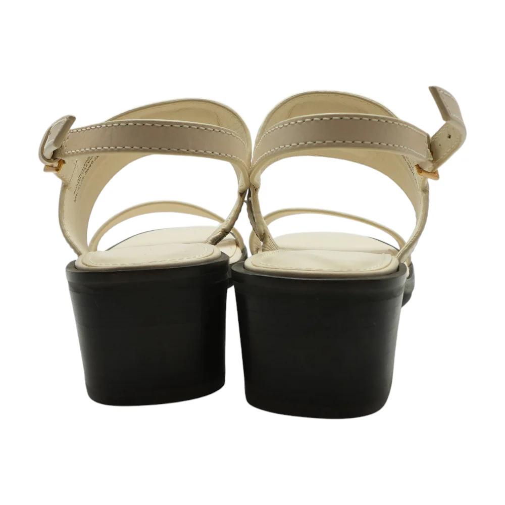 Cream Block Heels - Image 2