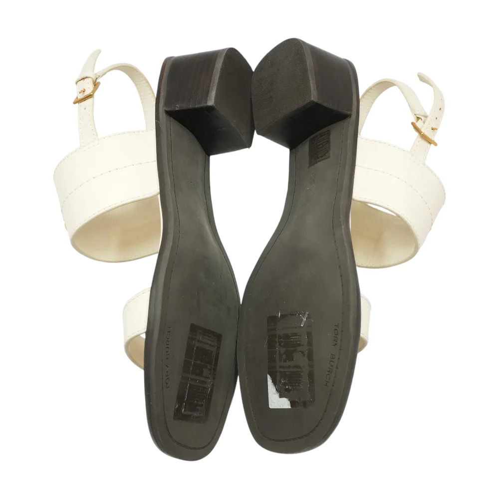 Cream Block Heels - Image 3